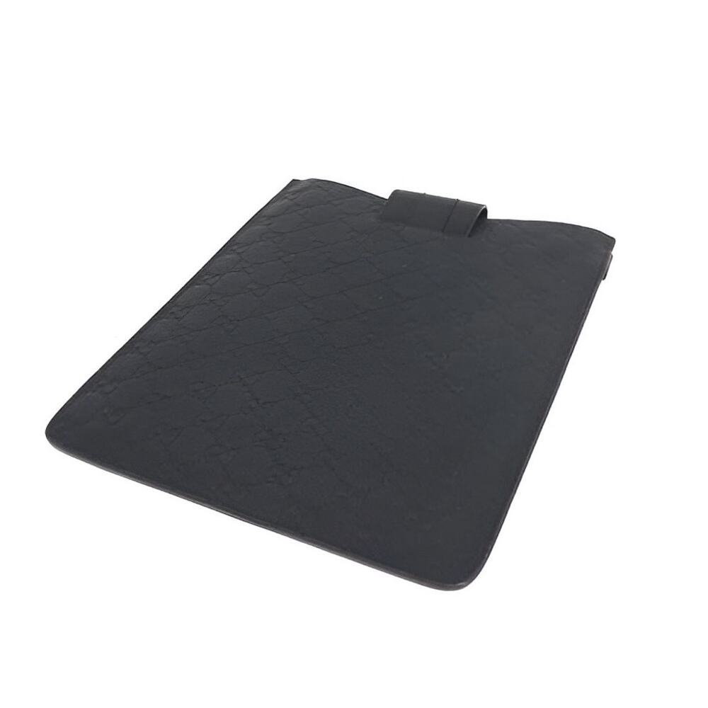 GUCCI GG Canvas Guccissima Web Sherry Line iPad Case Black 256575 - Picture 2 of 4